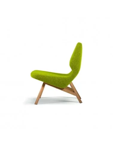 OBLIQUE design lounge fauteuil - PROSTORIA groen