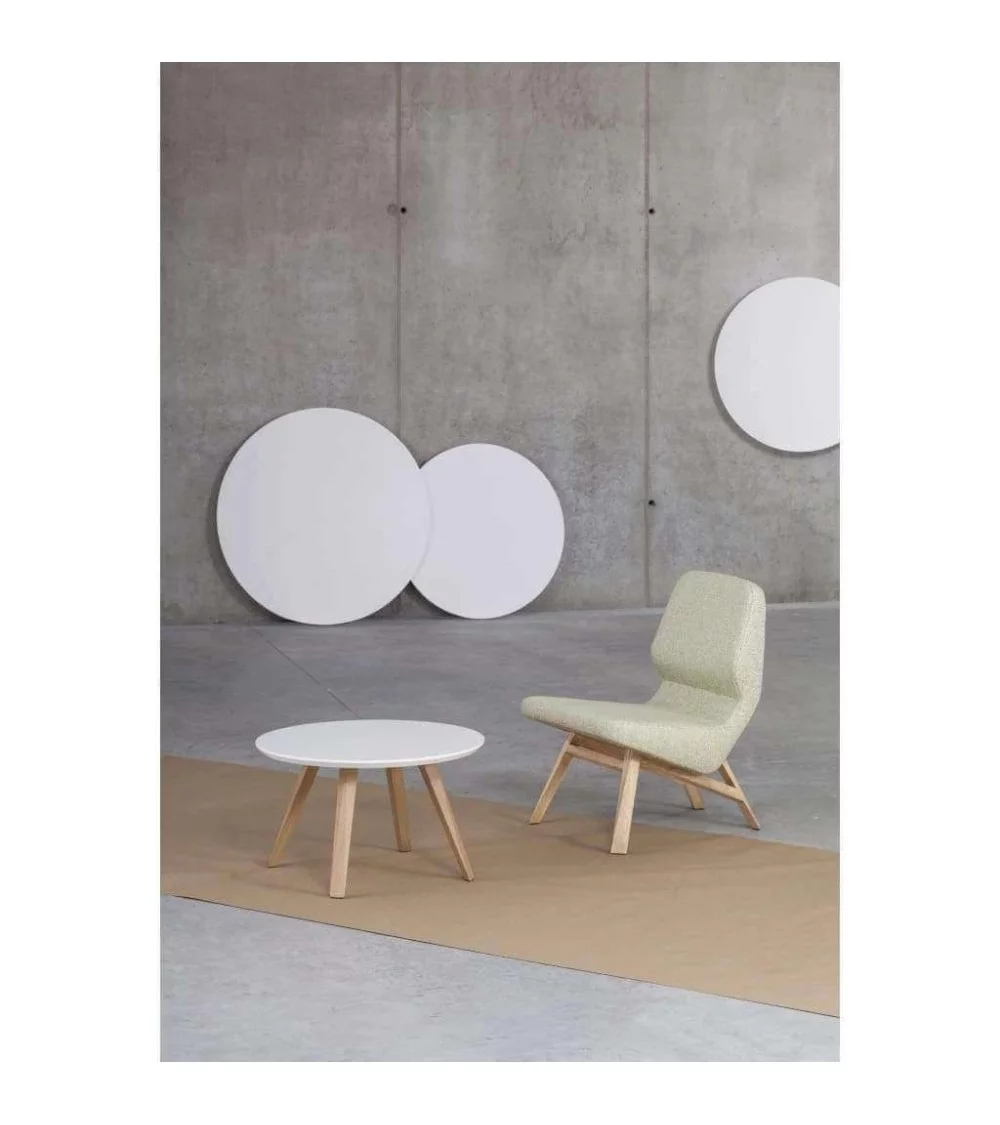 OBLIQUE prostoria groene stoffen design fauteuil
