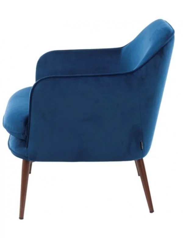 Pols Potten Charmy Design Sessel aus blauem Samt