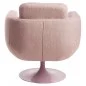 fauteuil pivotant retro années 60 kirk pols potten tissu rose