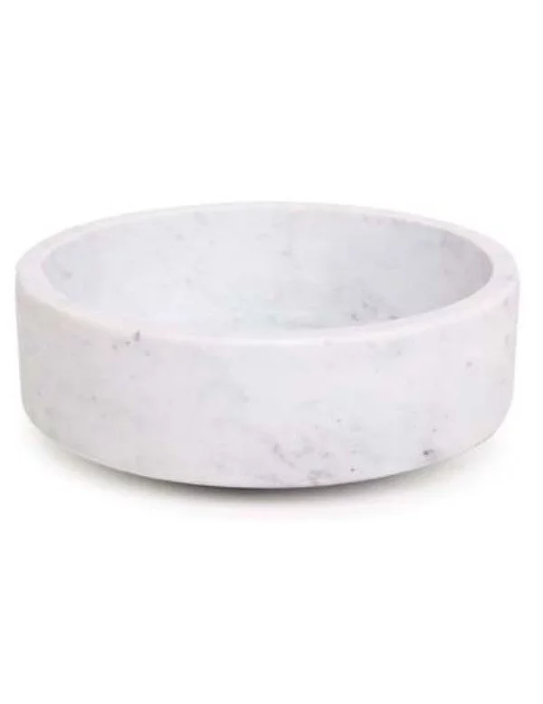 Vide poche rond en marbre blanc FORTE - XL BOOM