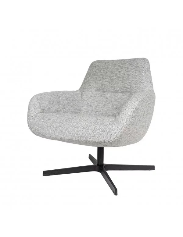 FINLEY designer lounge armchair - DÔME DECO gray
