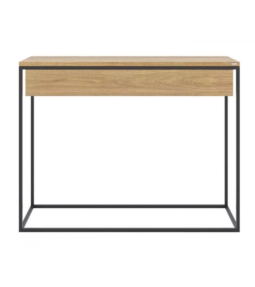 SKINNY XL steel and solid wood console with drawer - TAKE ME HO