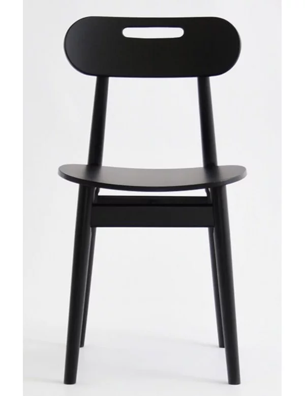 Design wooden chair JONAS - TAKE ME HOME - black