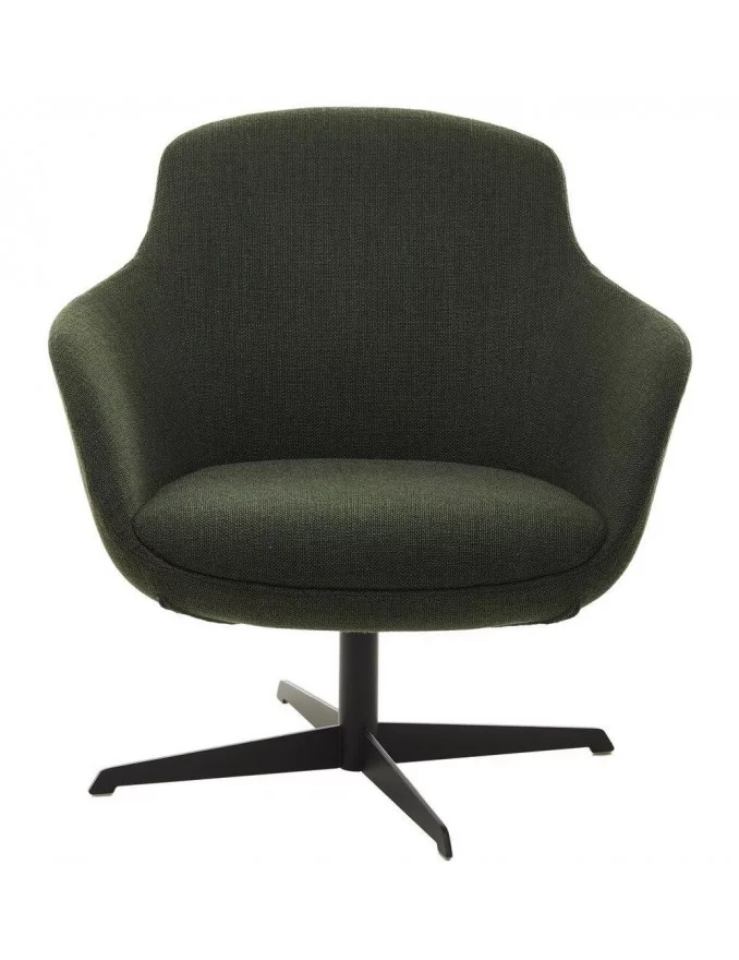 SPOCK design swivel armchair - POLS POTTEN green