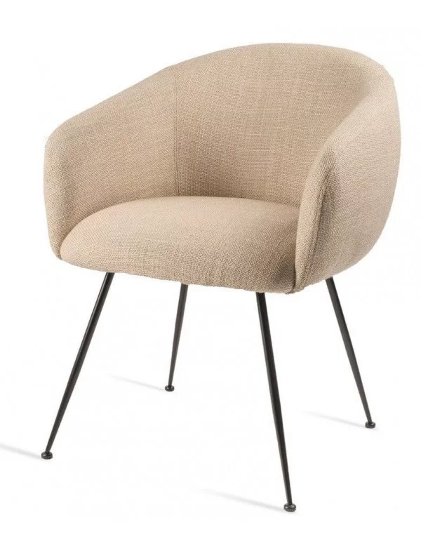 Design en comfortabele stoel BUDDY - POLS POTTEN - crème