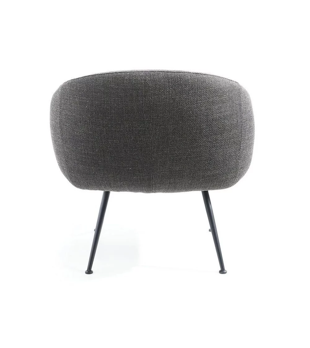 Design en comfortabele fauteuil in grijze stof BUDDY - POLS POTTEN
