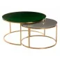 Round nesting coffee table GLOSSY - POLS POTTEN
