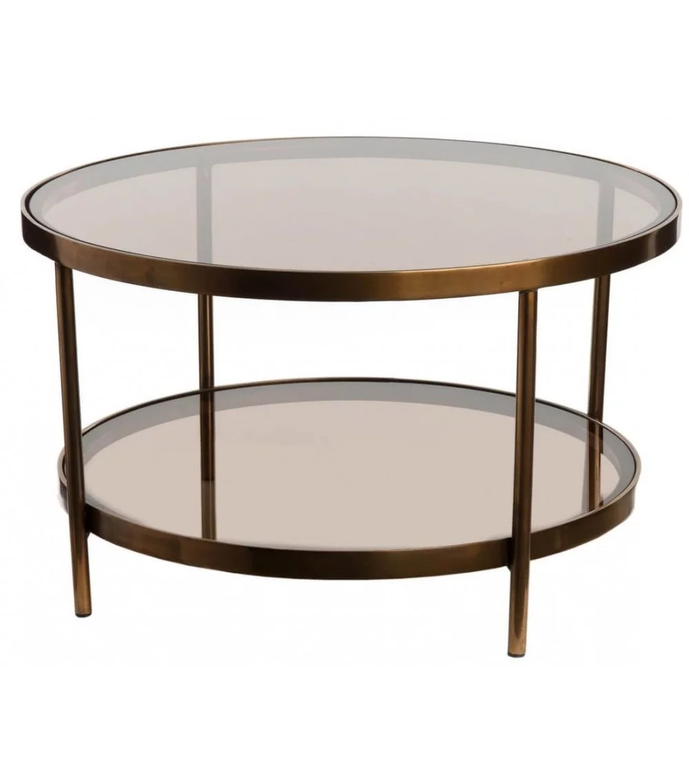Round glass coffee table AMBER - POLS POTTEN