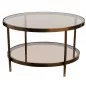 AMBER glass coffee table - POLS POTTEN