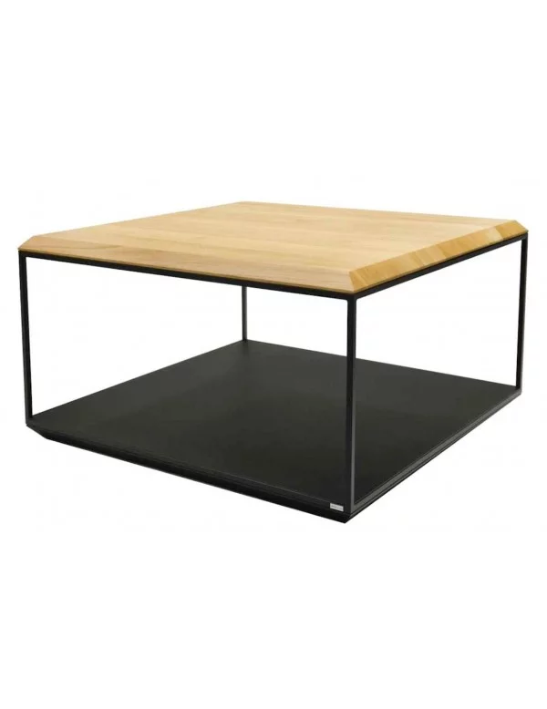 Capsula Square Solid Wood And Metal Coffee Table Take Me Home Color Solid Oak Size Small Finish Oil