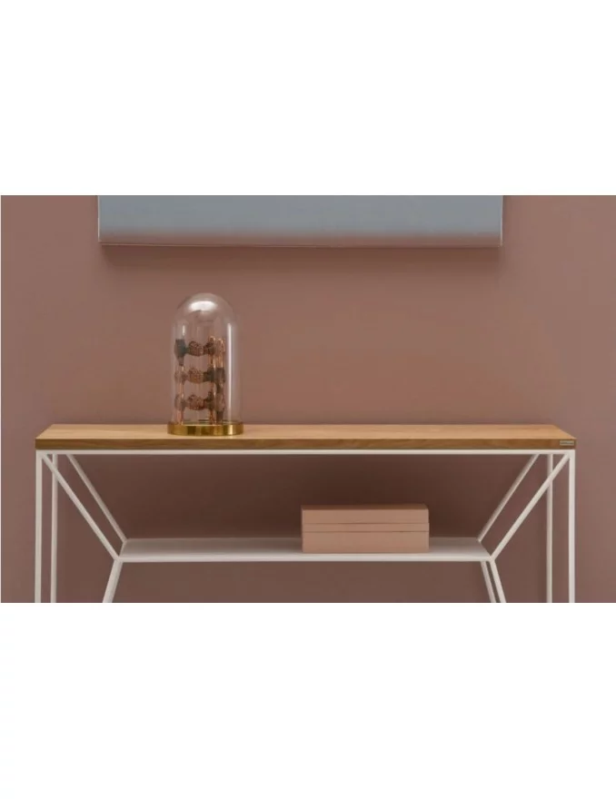 Scandinavian design console in metal and wood maximo take me home