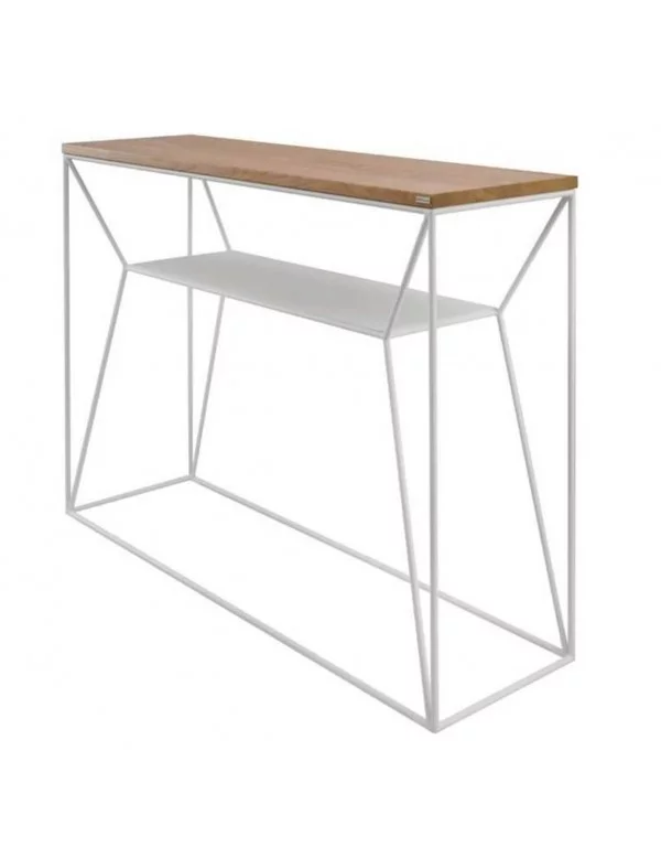 Scandinavian design console in metal and wood maximo take me home