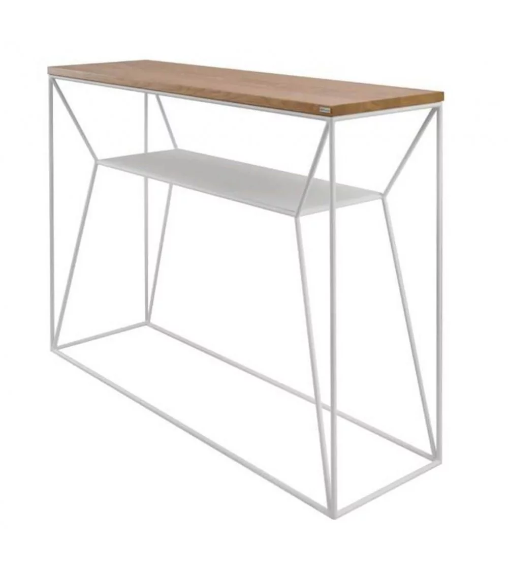 Scandinavian design console in metal and wood maximo take me home