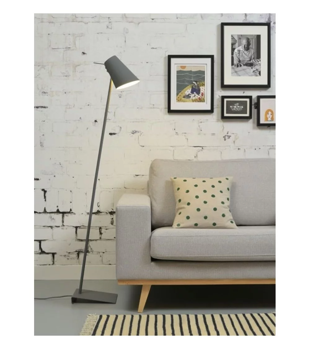 Floor lamp design scandinave metal gray CARDIFF - IT'S ABOUT ROMI