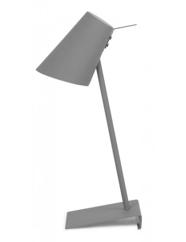 Lampada da tavolo design in metallo grigio CARDIFF - IT'S ABOUT ROMI