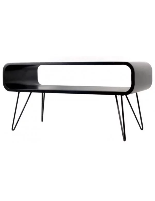 METRO salontafel van hout en metaal - XL BOOM zwart