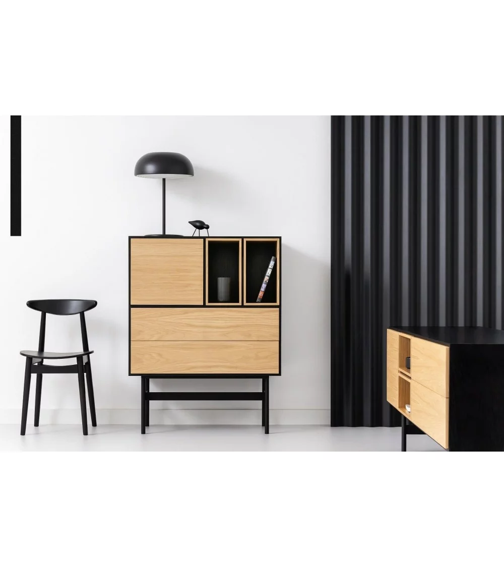 CANVA BLACK Cadeira escandinava design em madeira - TAKE ME HOME