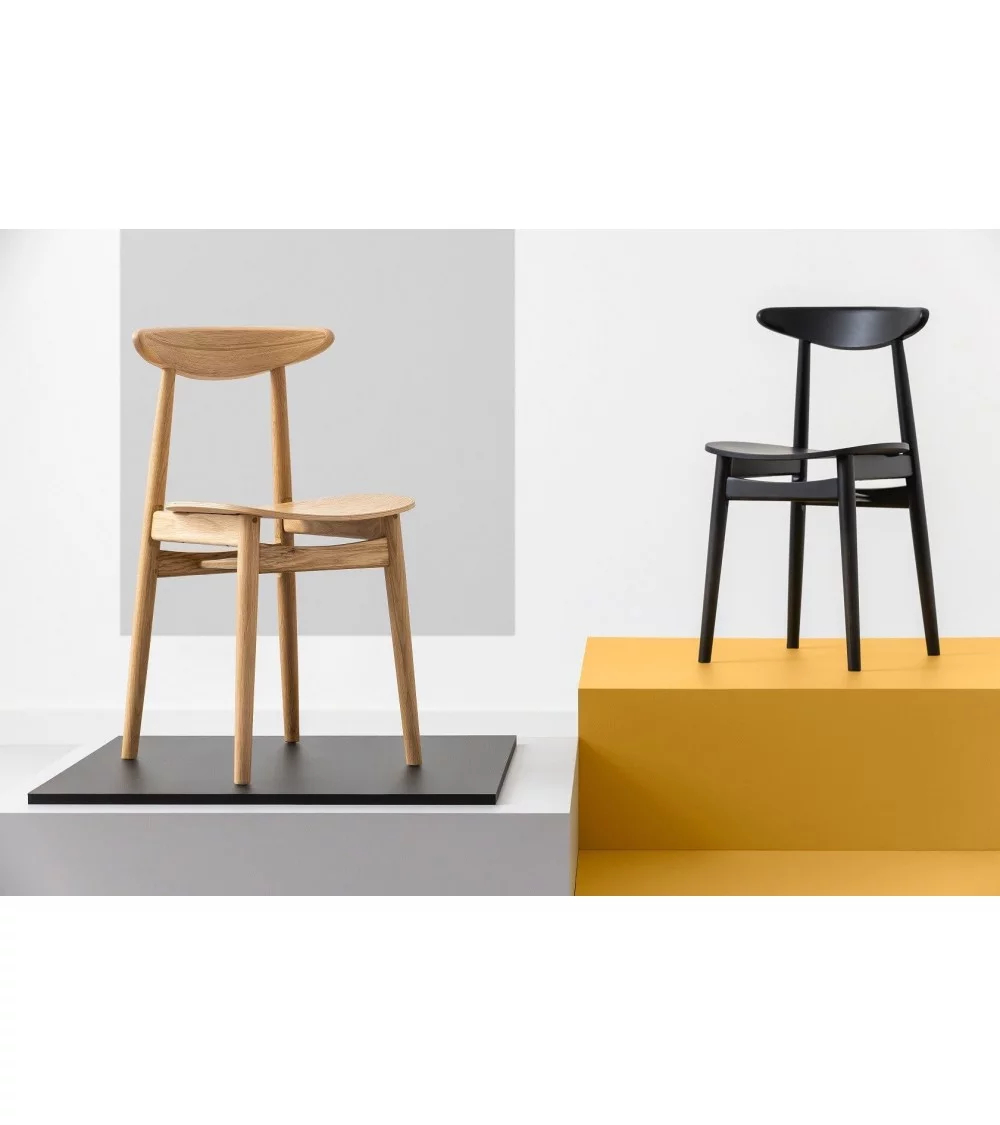 CANVA BLACK Cadeira escandinava design em madeira - TAKE ME HOME