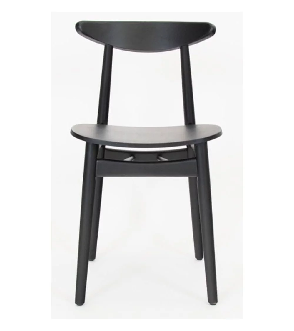 CANVA BLACK Scandinavische design stoel in hout - TAKE ME HOME