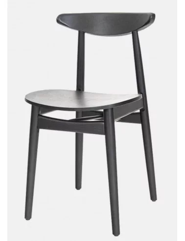 CANVA BLACK Scandinavian design chair in wood - TAKE ME HOME