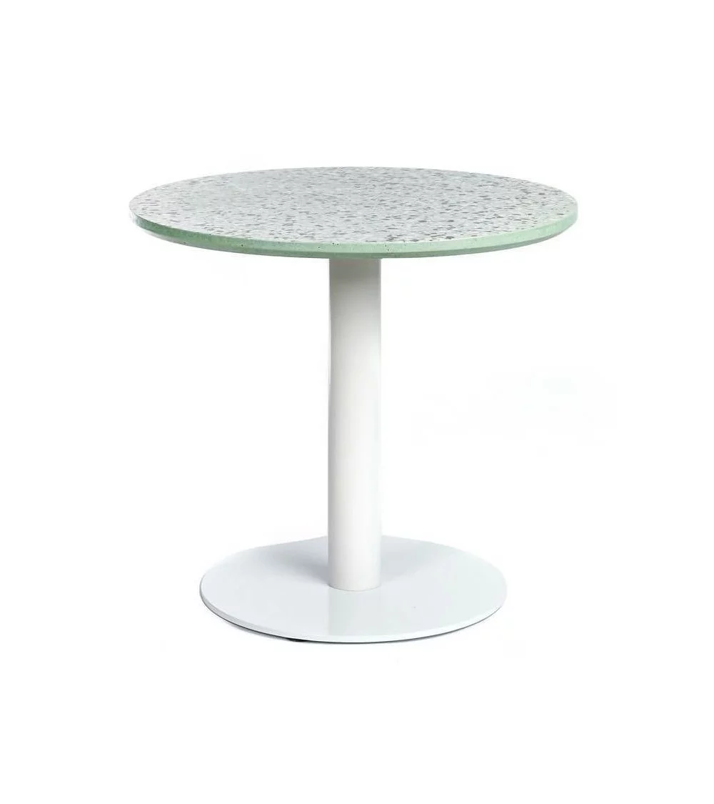 Round Terrazzo side table - XL BOOM MENTHE VERTE