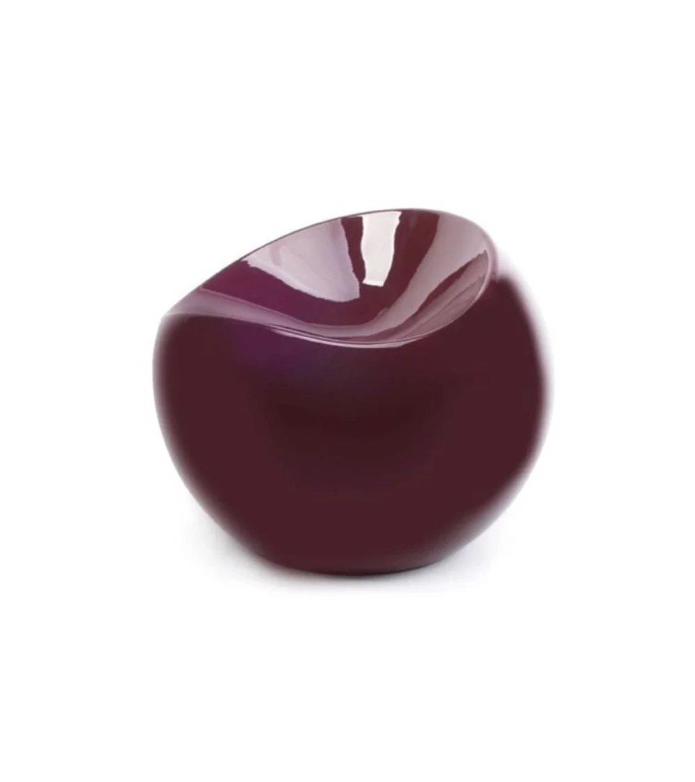 Poltrona bola de plástico colorido - XL BOOM burgundi