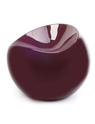Colorful plastic pouffe Ball Chair - XL BOOM burgundi