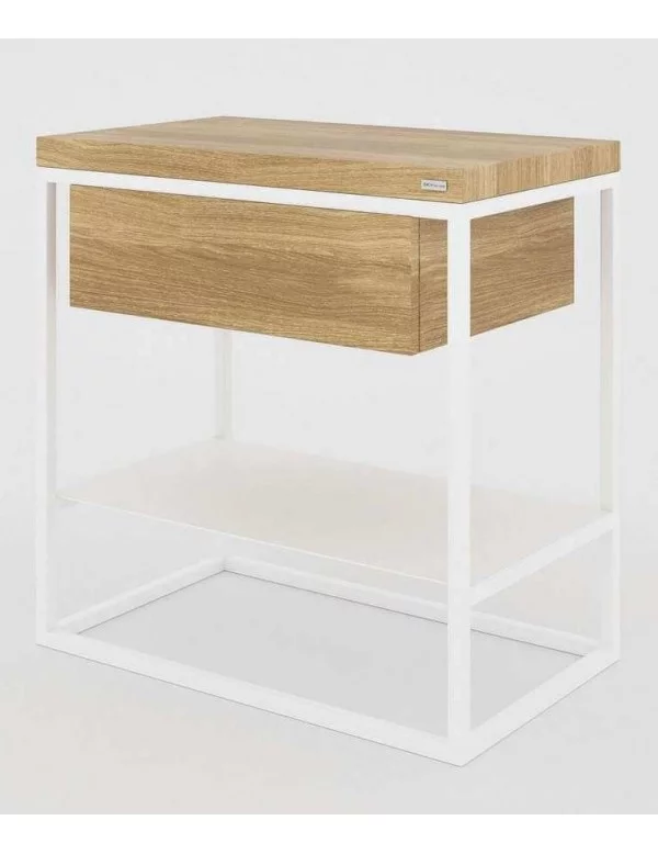 Table de chevet design scandinave en bois avec étagère MOONLIGHT - TAKE ME HOME
