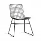 Black metal wire chair - HKLIVING