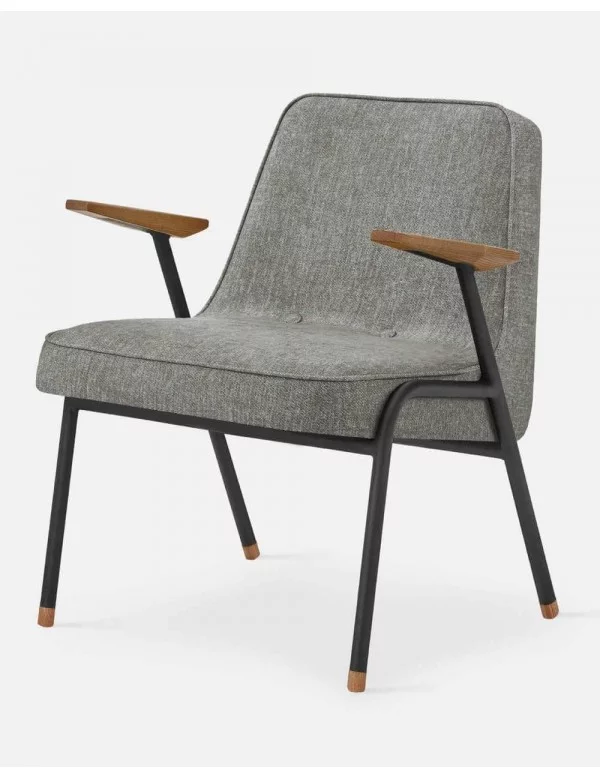 Retro design fauteuil 366 Zwart metaal - 366Concept