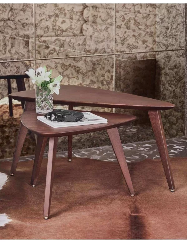 Triangular wooden coffee table 366 - 366Concept - Oak - W03