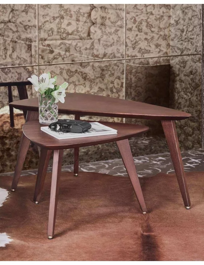 Driehoekige houten salontafel 366 - 366 Concept - Eik - W04