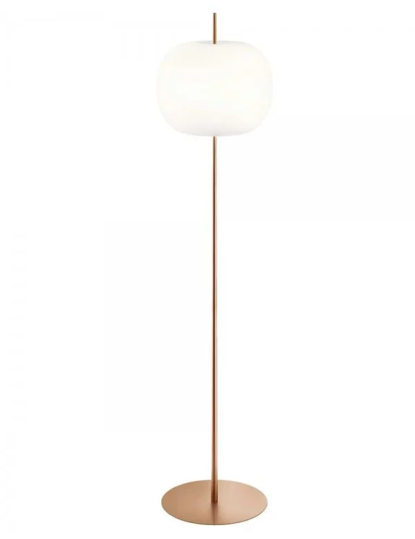 Lámpara de pie de diseño KUSHI XL FLOOR - KUNDALINI - cobre