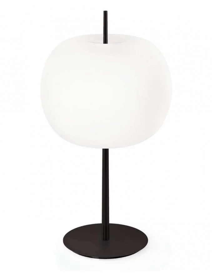 lámpara de mesa de diseño negra KUSHI XL - KUNDALINI