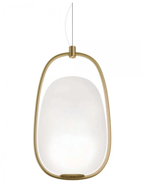 Lámpara colgante de diseño italiano LANNA - KUNDALINI brass