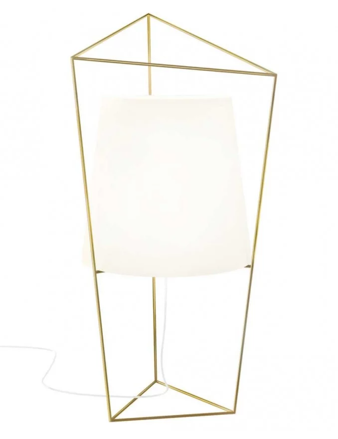 Lampe de table design laiton fil de fer TATU - KUNDALINI