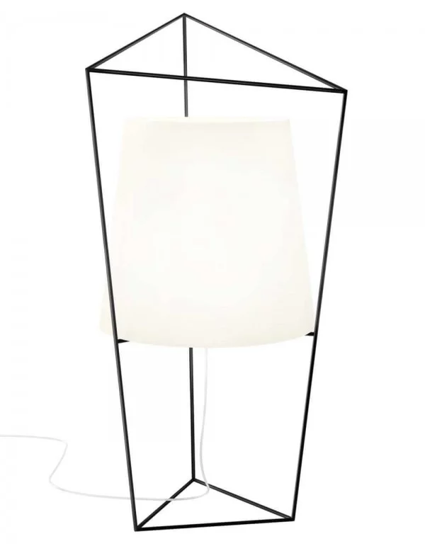 Lámpara de mesa de diseño negra TATU - KUNDALINI