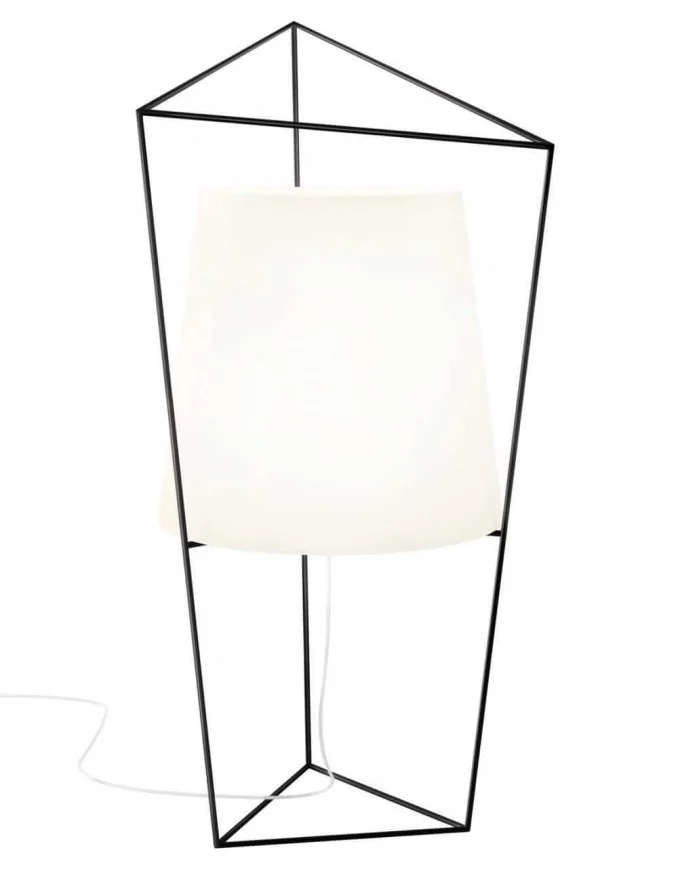 Lámpara de mesa de diseño negra TATU - KUNDALINI