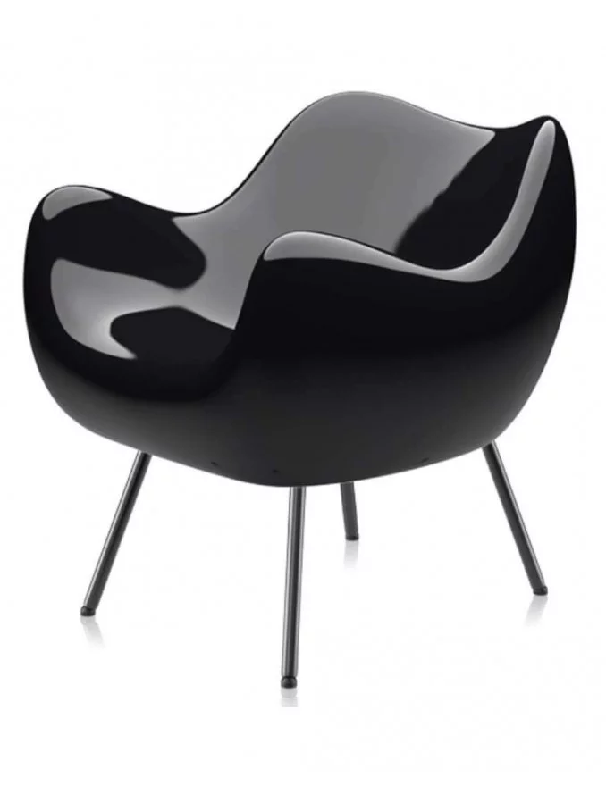 RM59 Classic shiny BLACK designer armchair - VZOR