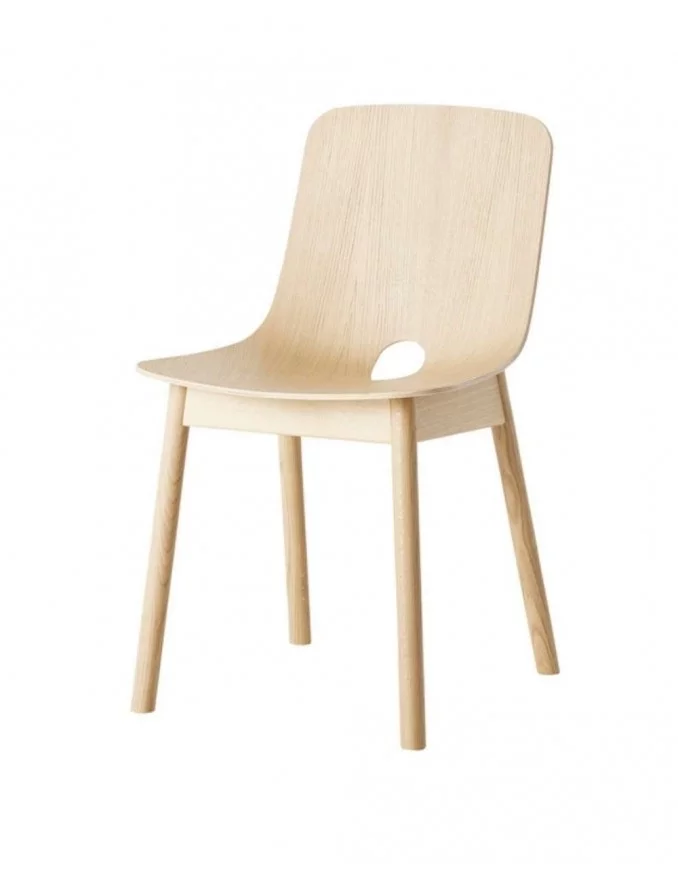 MONO Scandinavisch design houten stoel - WOUD - witte eik