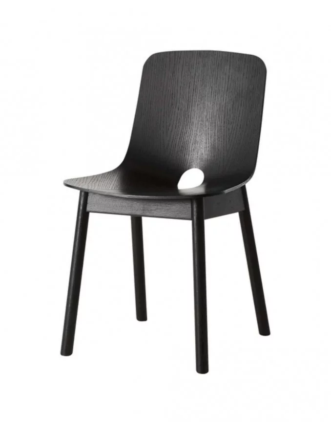 Cadeira de madeira design escandinavo BLACK MONO - WOUD