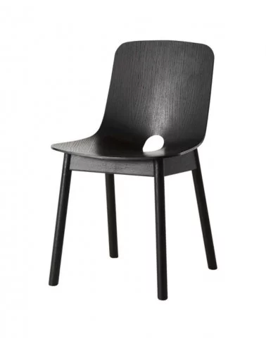 Chaise en bois NOIR design scandinave MONO - WOUD