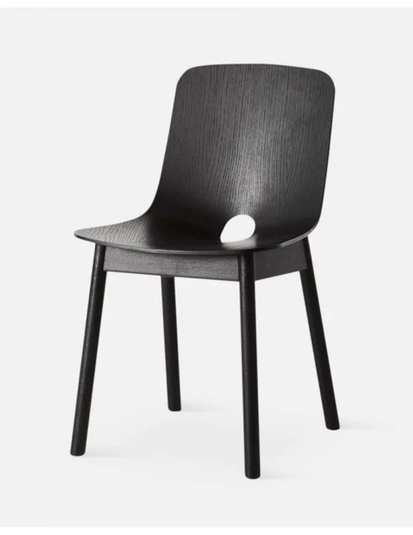MONO Scandinavian design wooden chair - WOUD - black