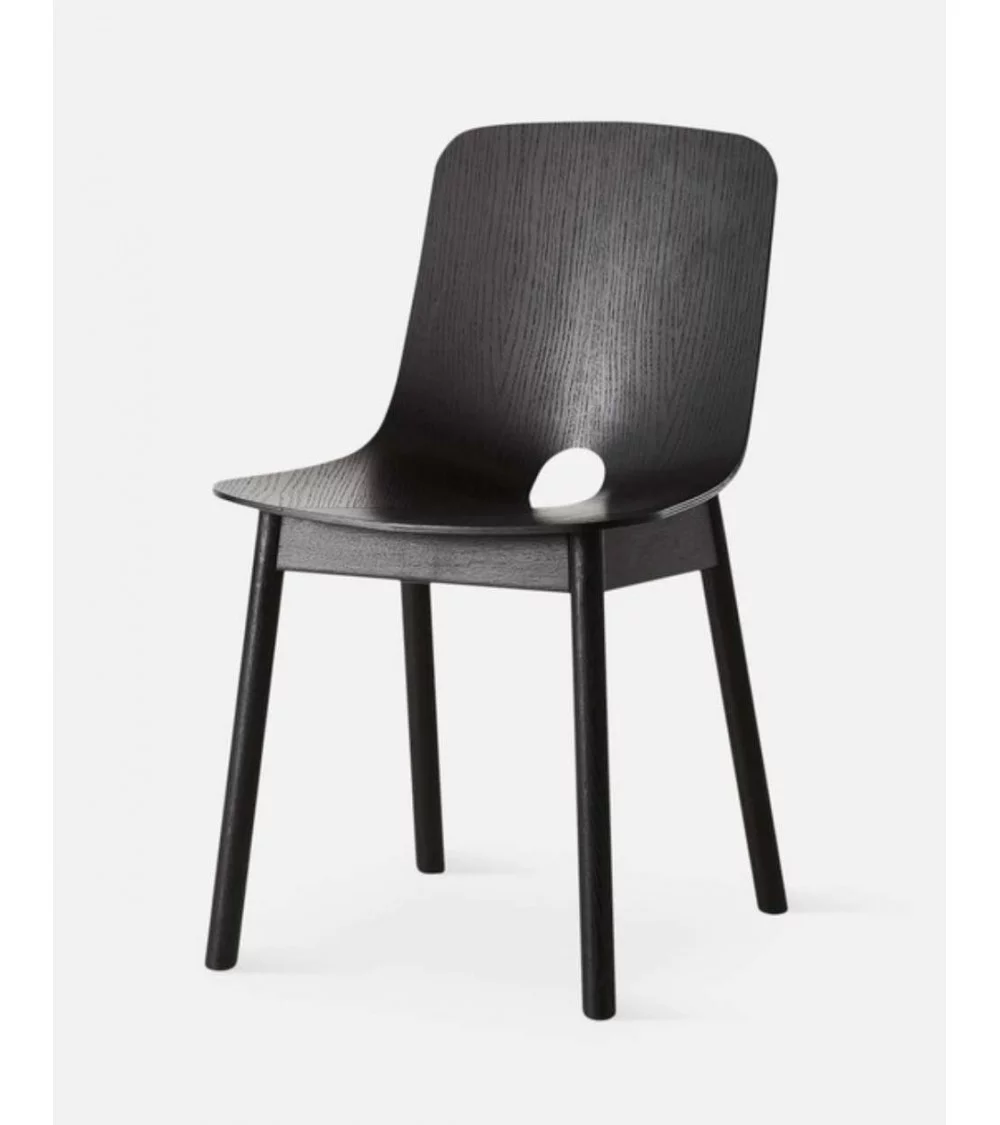 Stuhl aus Holz im skandinavischen Design SCHWARZ MONO - WOUD