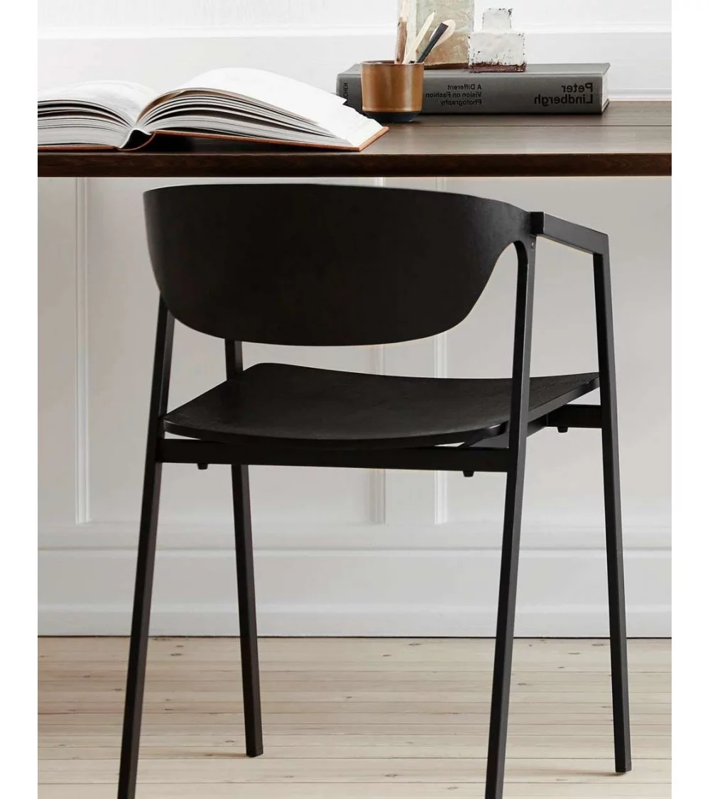 Silla de diseño en madera negra SAC - WOUD Silla de diseño en madera negra SAC - WOUD