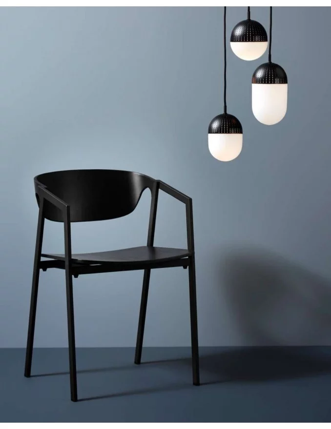 Design Stuhl aus schwarzem Holz SAC - WOUD