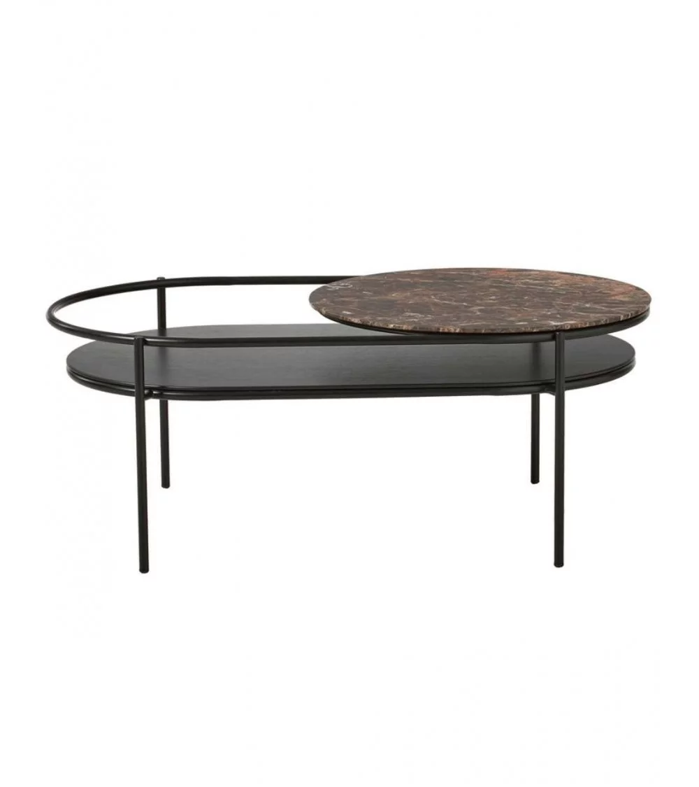 VERDE marble oval coffee table - WOUD