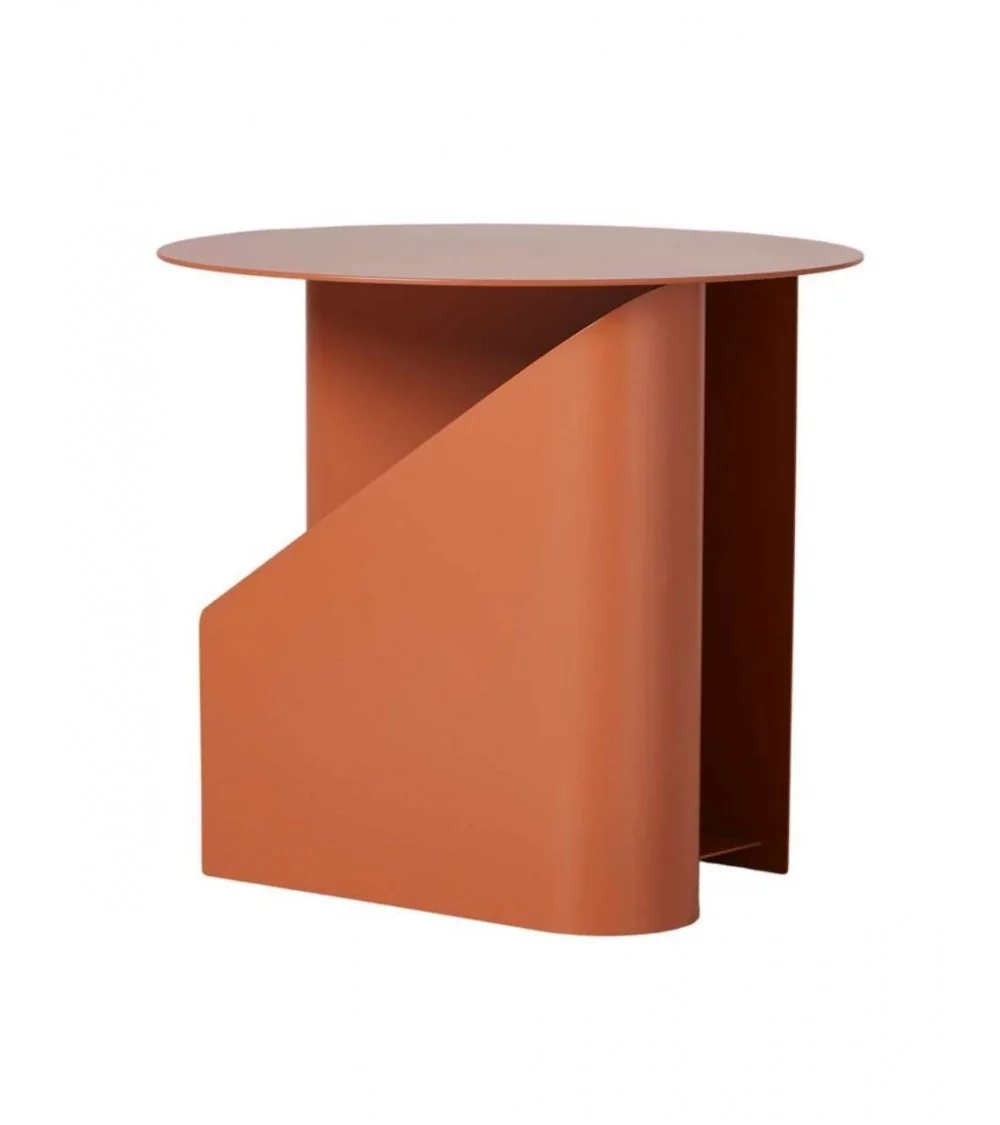 Design-Beistelltisch Sentrum aus orangefarbenem Metall - WOUD
