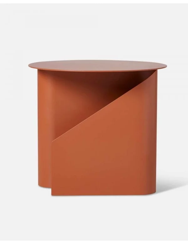Sentrum orange metal design side table - WOUD